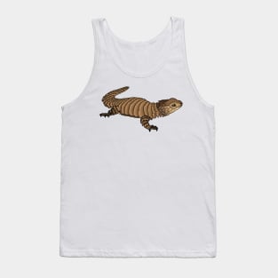 Armadillo girdled lizard cartoon illustration Tank Top